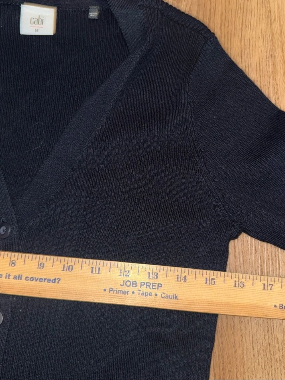 Cabi Cardigan Womens Med  dark Navy Blue Ribbed Sweater Long Counsel 5450 Dress